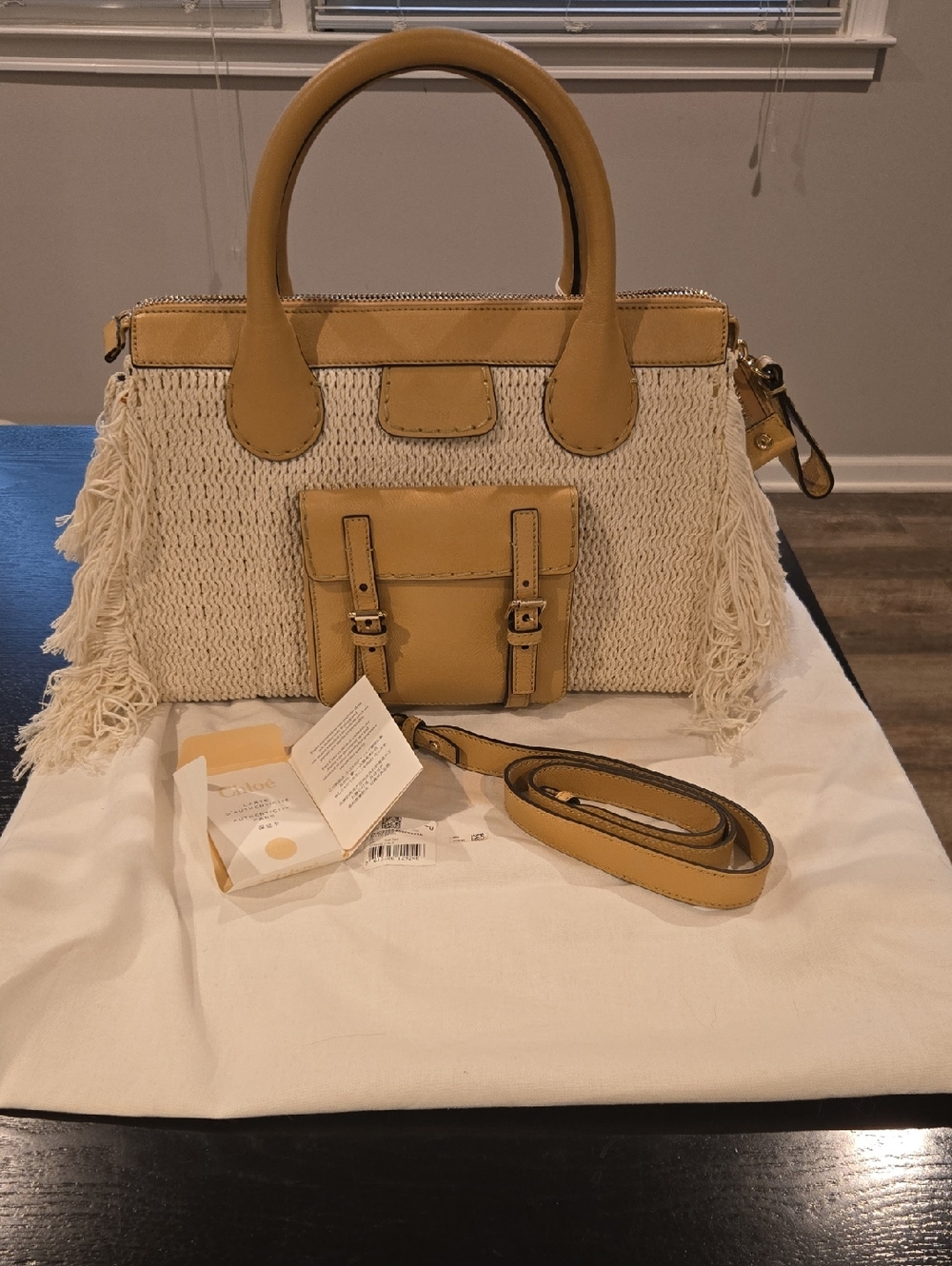 NWT! Chloe Edith Medium Fringe Day Bag - Picture 1 of 5